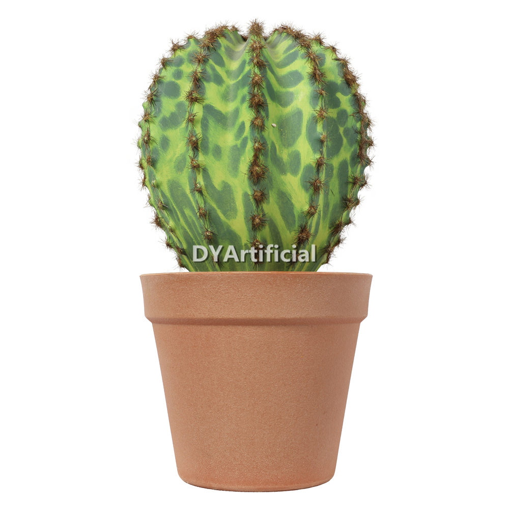 Artificial Cactus In Plastic Pot 25CM Height Indoor