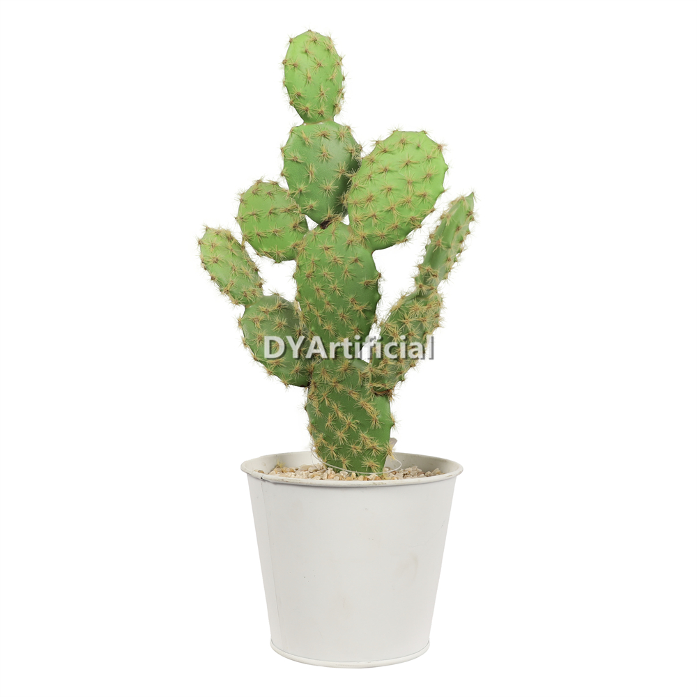 M# Cactus In Metal Pot 30CM Height Indoor