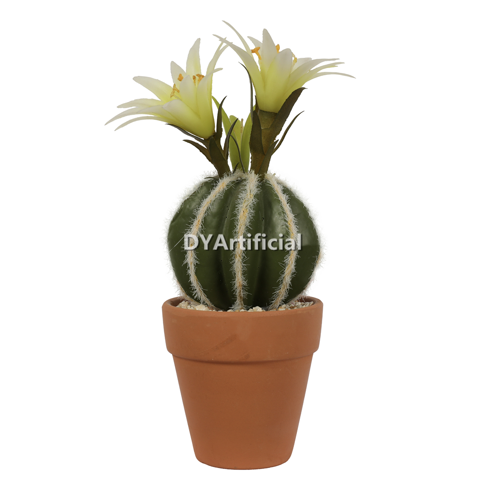 Artificial Cactus In Plastic Pot 20.96CM Height Indoor