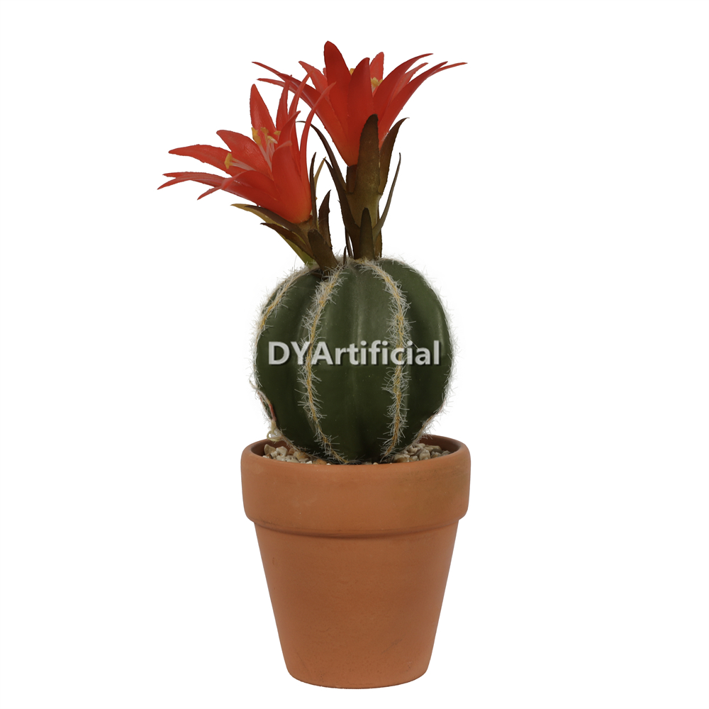 Artificial Cactus In Plastic Pot 20.96CM Height Indoor