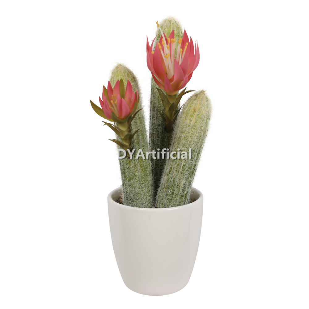 Artificial Cactus In Ceramic Pot 33CM Height Indoor