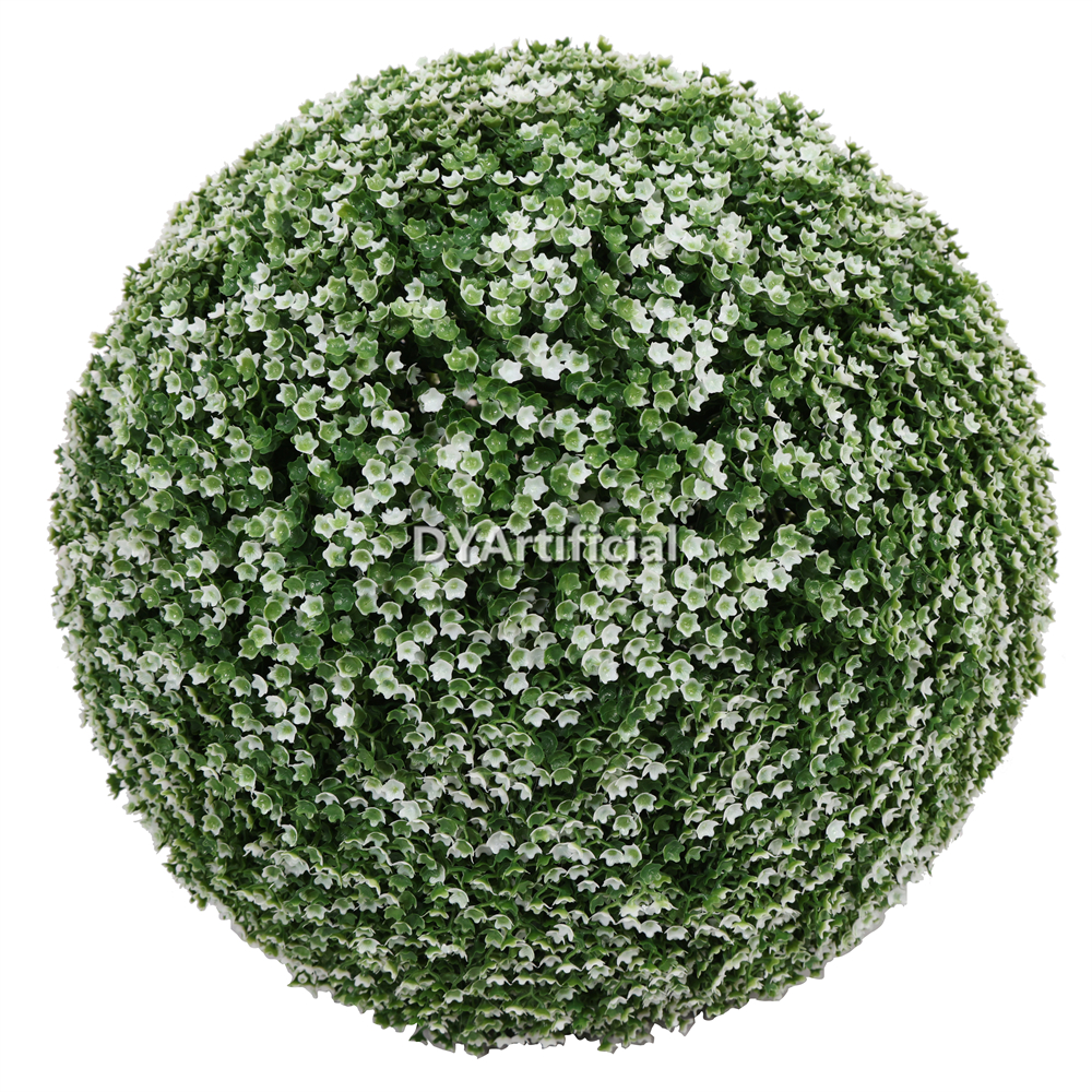 45CM Diameter White Color Babysbreath Leaf Topiary Ball