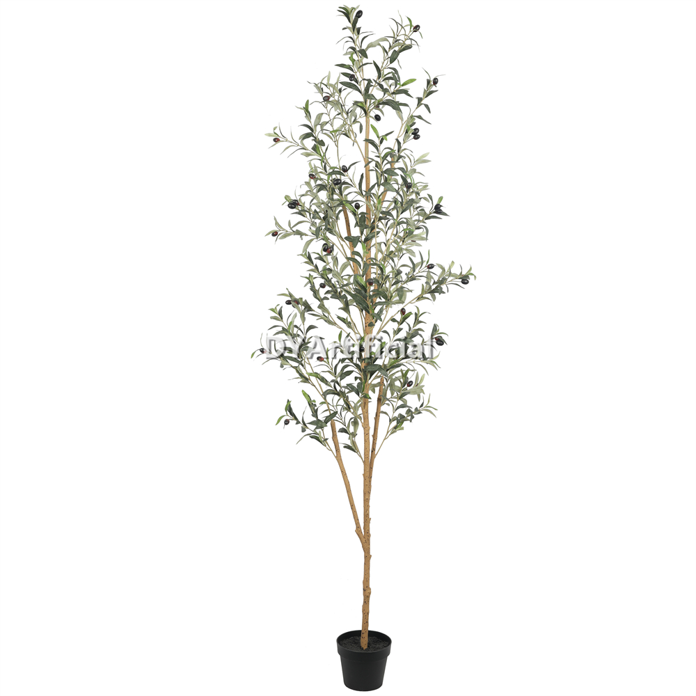 Premium Artificial Slim Olive Tree 210CM Height Indoor