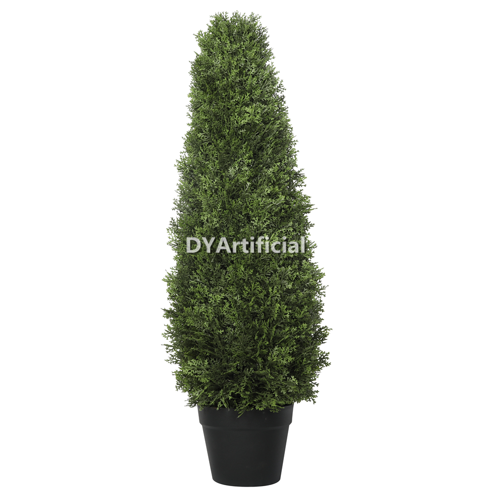 Artificial Cypress Tree Cylinder Shape 90CM Outdoor UV Protected