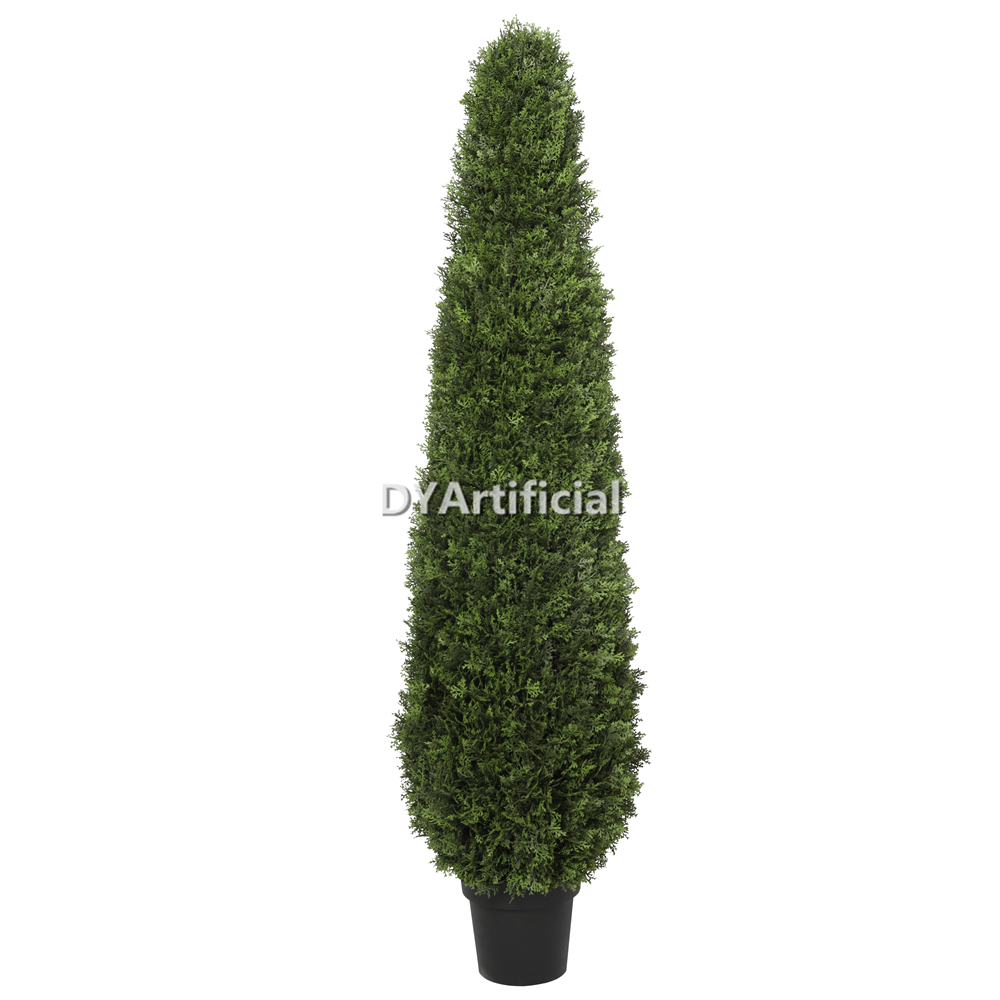 Artificial Cypress Tree Cylinder Shape 150CM Outdoor UV Protected