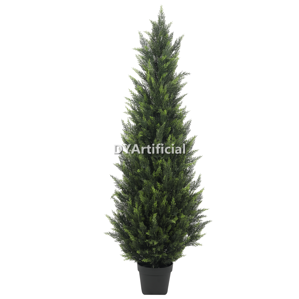Steel Pipe Cypress Tree 150CM Height Outdoor UV Protected, 2026 NEW