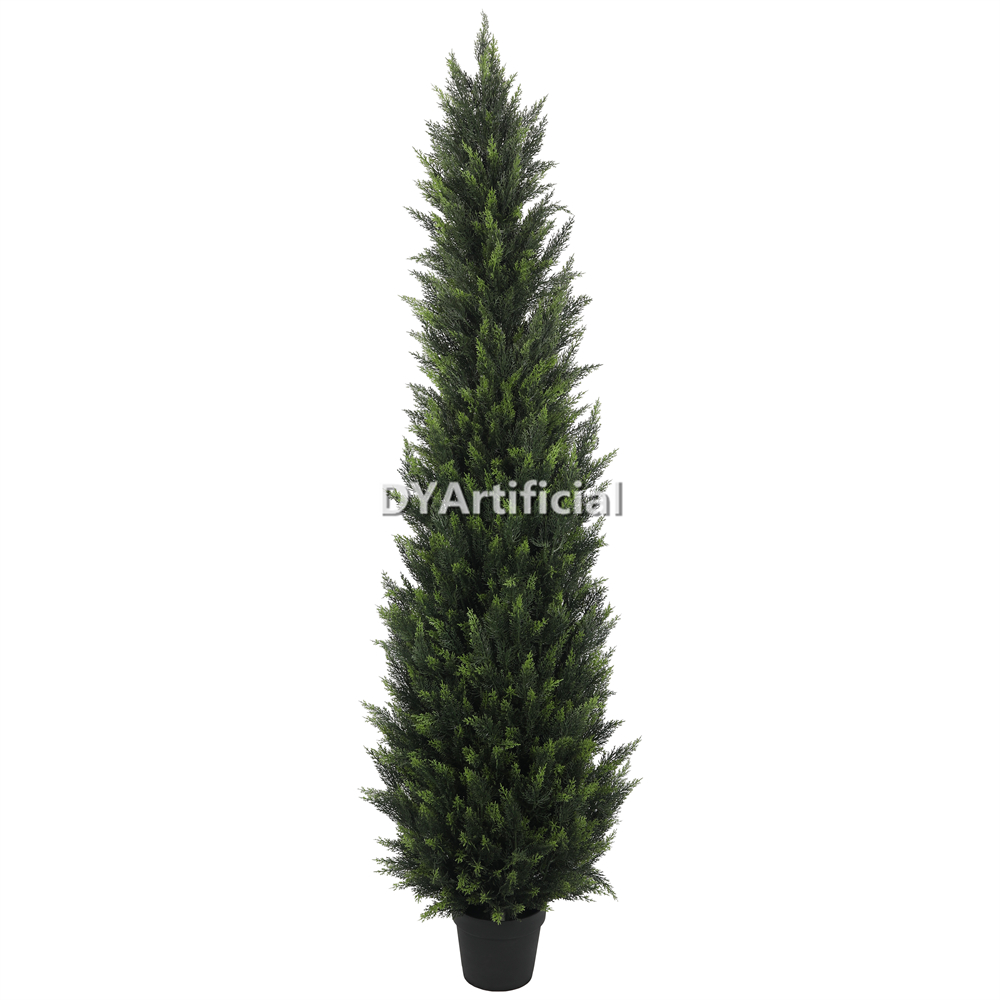 Steel Pipe Cypress Tree 180CM Height Outdoor UV Protected, 2026 NEW
