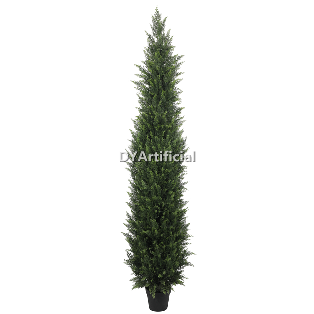 Steel Pipe Cypress Tree 210CM Height Outdoor UV Protected, 2026 NEW