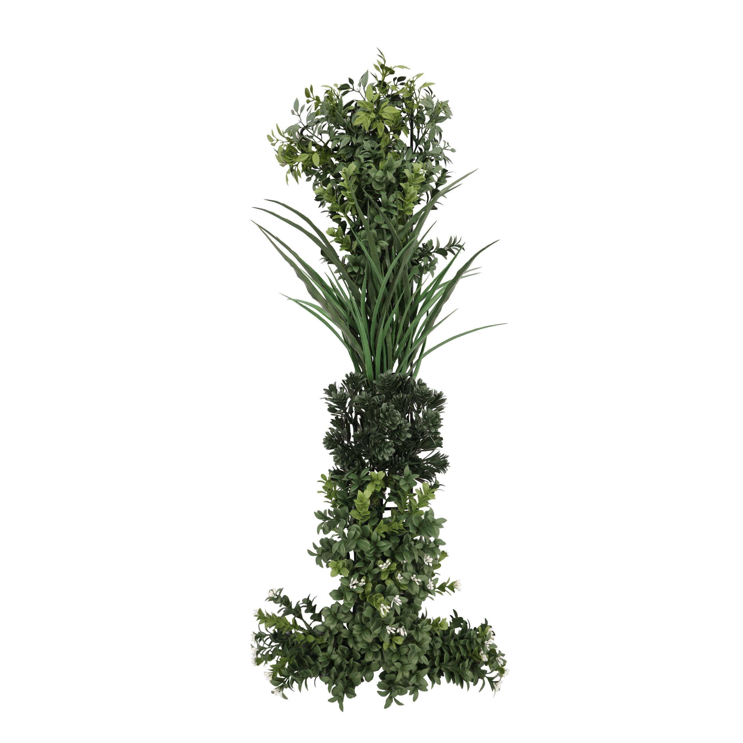 UV Protected and Fire Retardant Artificial Vertical Plants Letters I 100cm Height