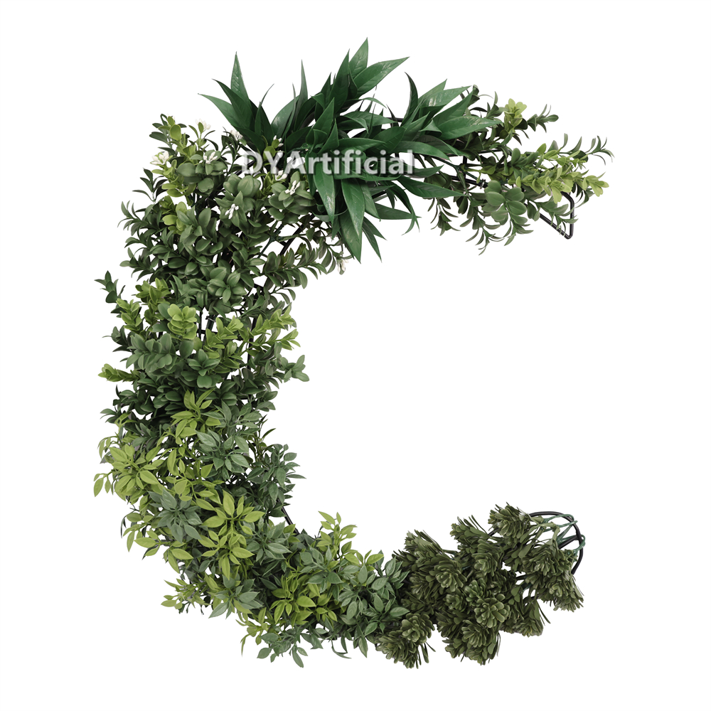 UV Protected and Fire Retardant Artificial Vertical Plants Letters c 100cm Height