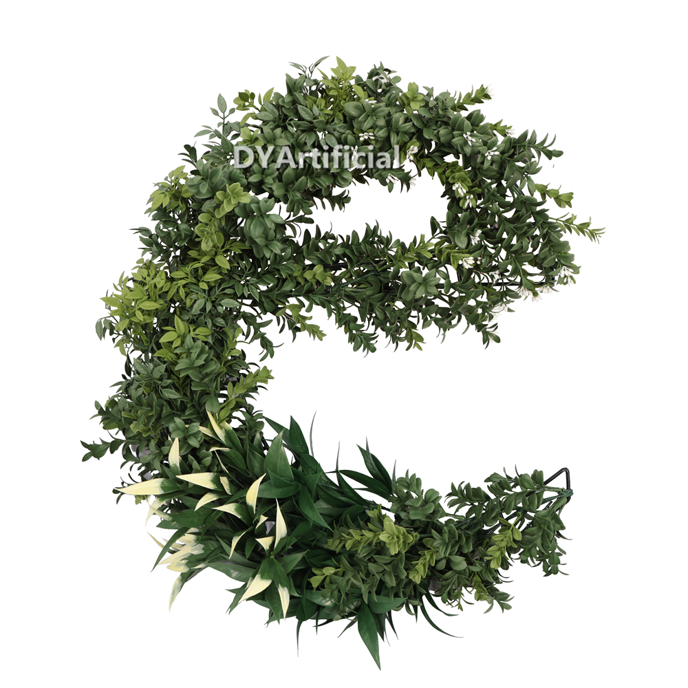 UV Protected and Fire Retardant Artificial Vertical Plants Letters e 100cm Height