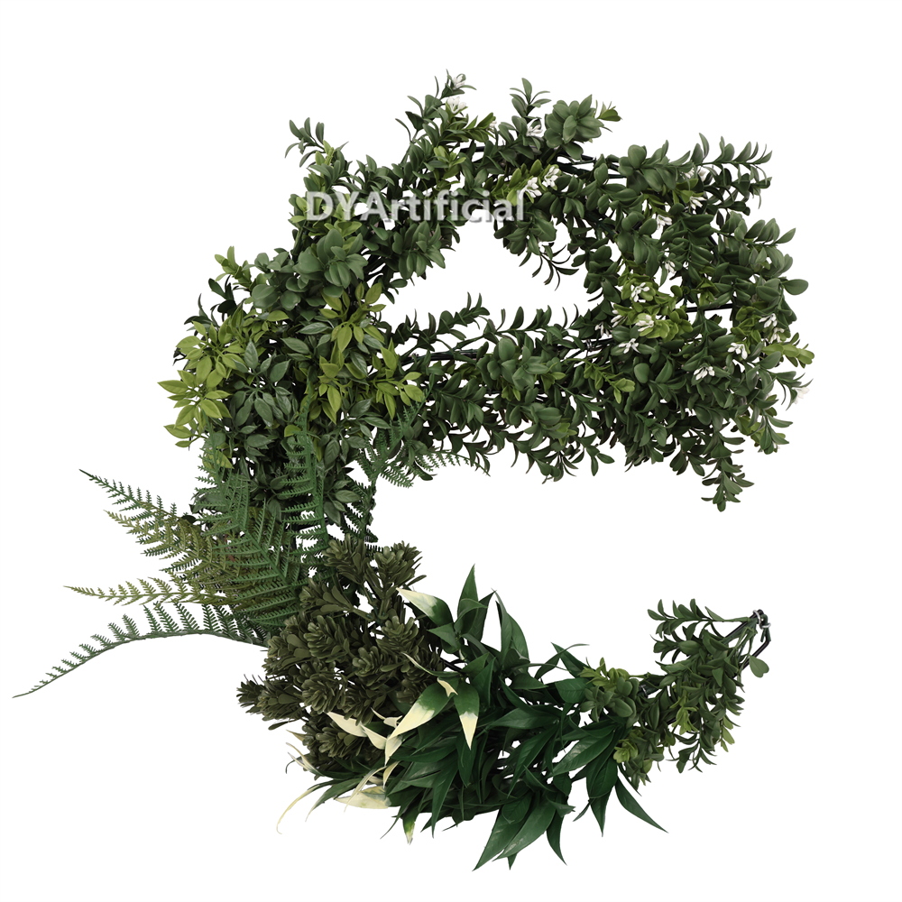 UV Protected and Fire Retardant Artificial Vertical Plants Letters e 2 100cm Height