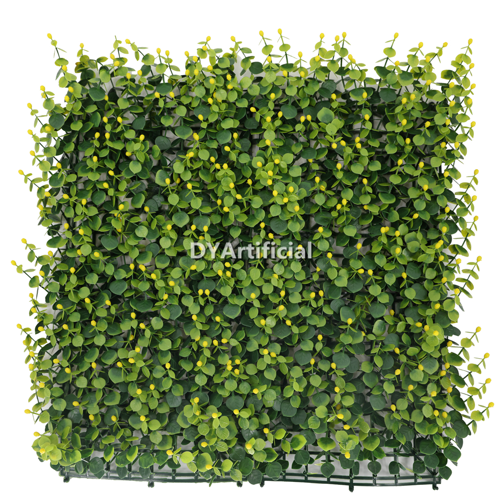 Artificial Yellow Fruit Green Wall Panel 50CM by 50CM UV