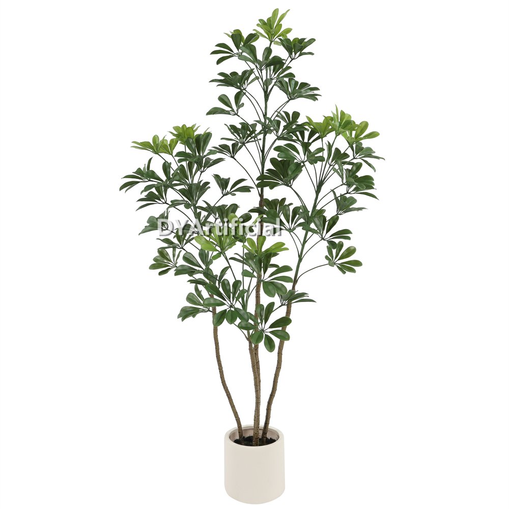 Artificial Baby Schefflera Plants 142CM Height Outdoor UV Protected