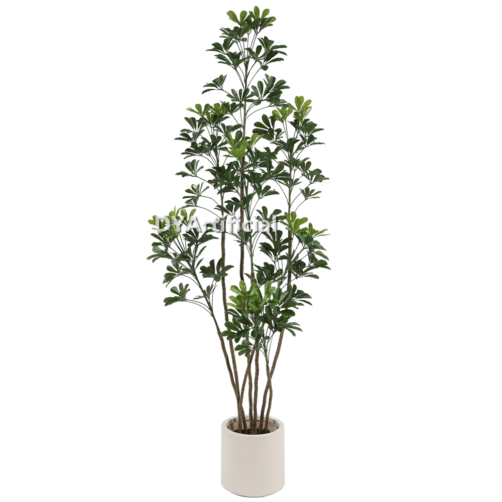 Artificial Baby Schefflera Plants 200CM Height Outdoor UV Protected