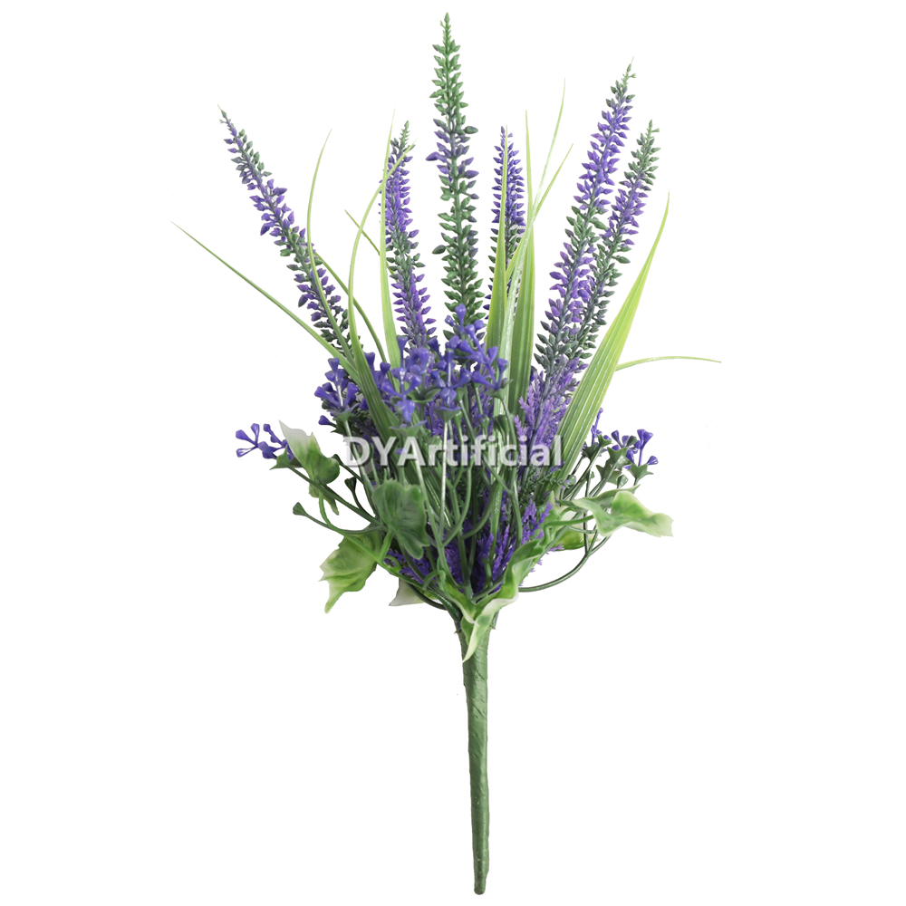 30CM Premium Big Artificial Lavender Foliages Purple Green