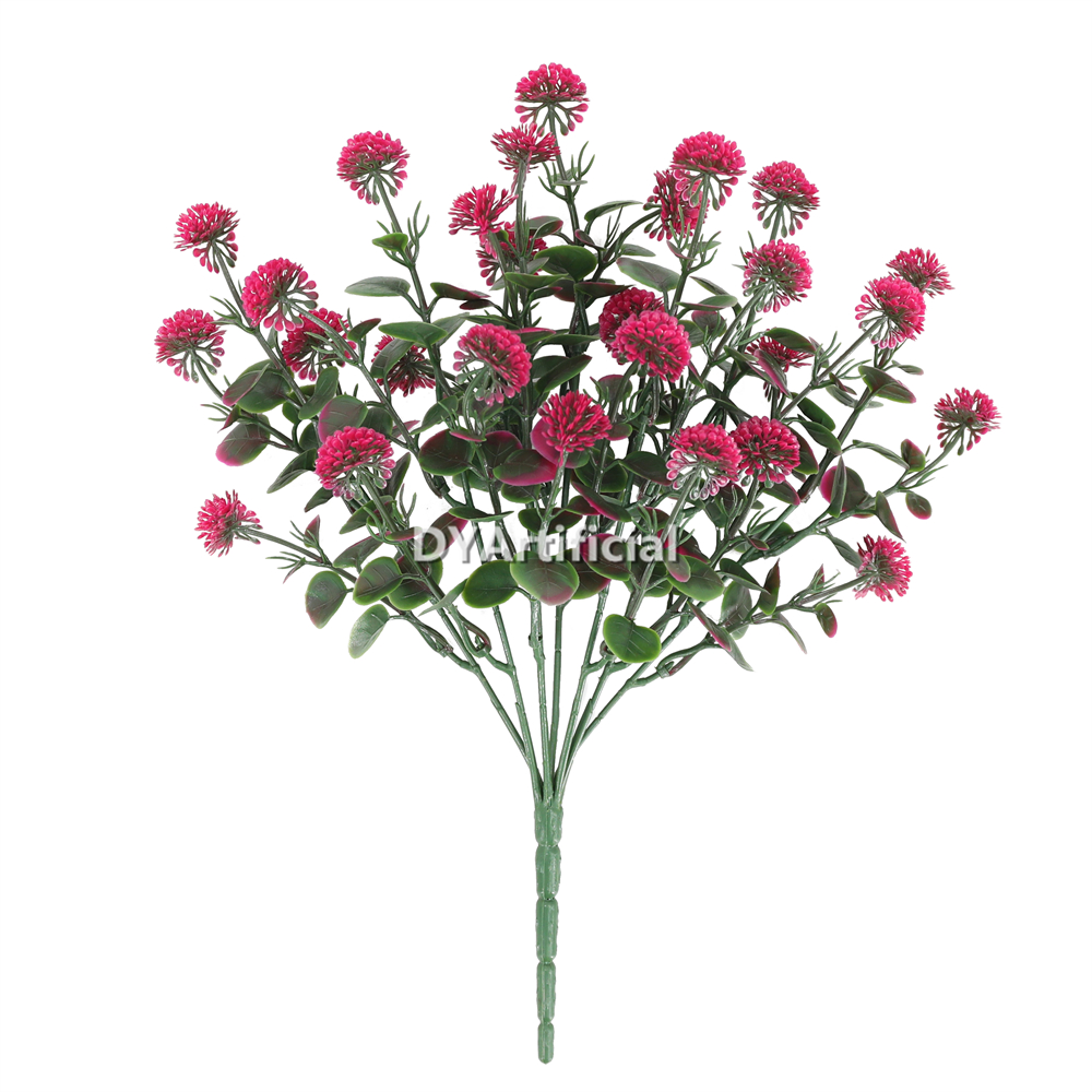 Artificial Bouquet of flowers with fruit 33CM Length Outdoor Purple Red