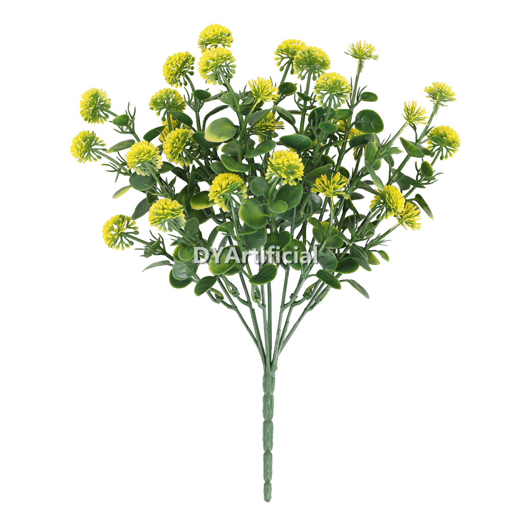 Artificial Bouquet of flowers with fruit 33CM Length Outdoor Yellow
