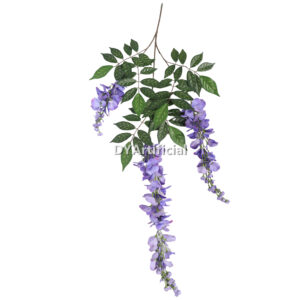 Premium Artificial wisteria Blossom in Purple 100CM Fire Retardant