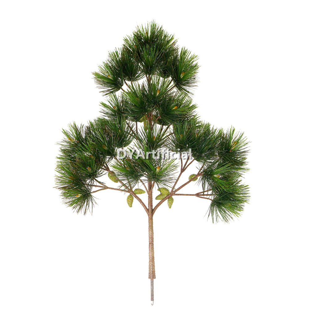 125CM Length Pine Tree Branches Outdoor 43 Leaves 12 Fruits