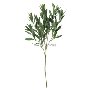 Artificial Olive Branch 65CM Length Dark Green Outdoor UV Resistant