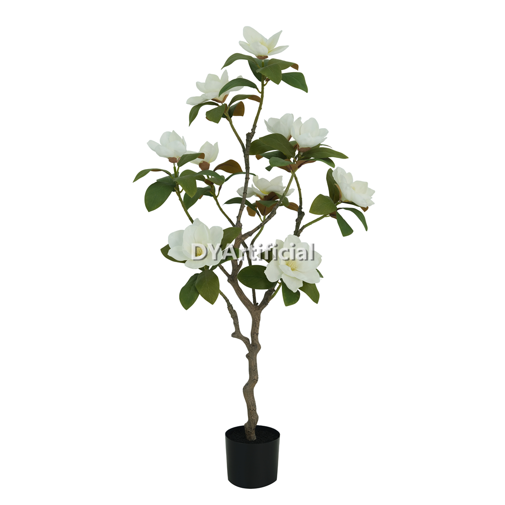 Artificial Magnolia Tree with White Flowers 120CM Height Indoor