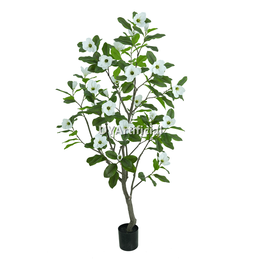 Artificial Magnolia Tree with White Flowers 210CM Height Indoor