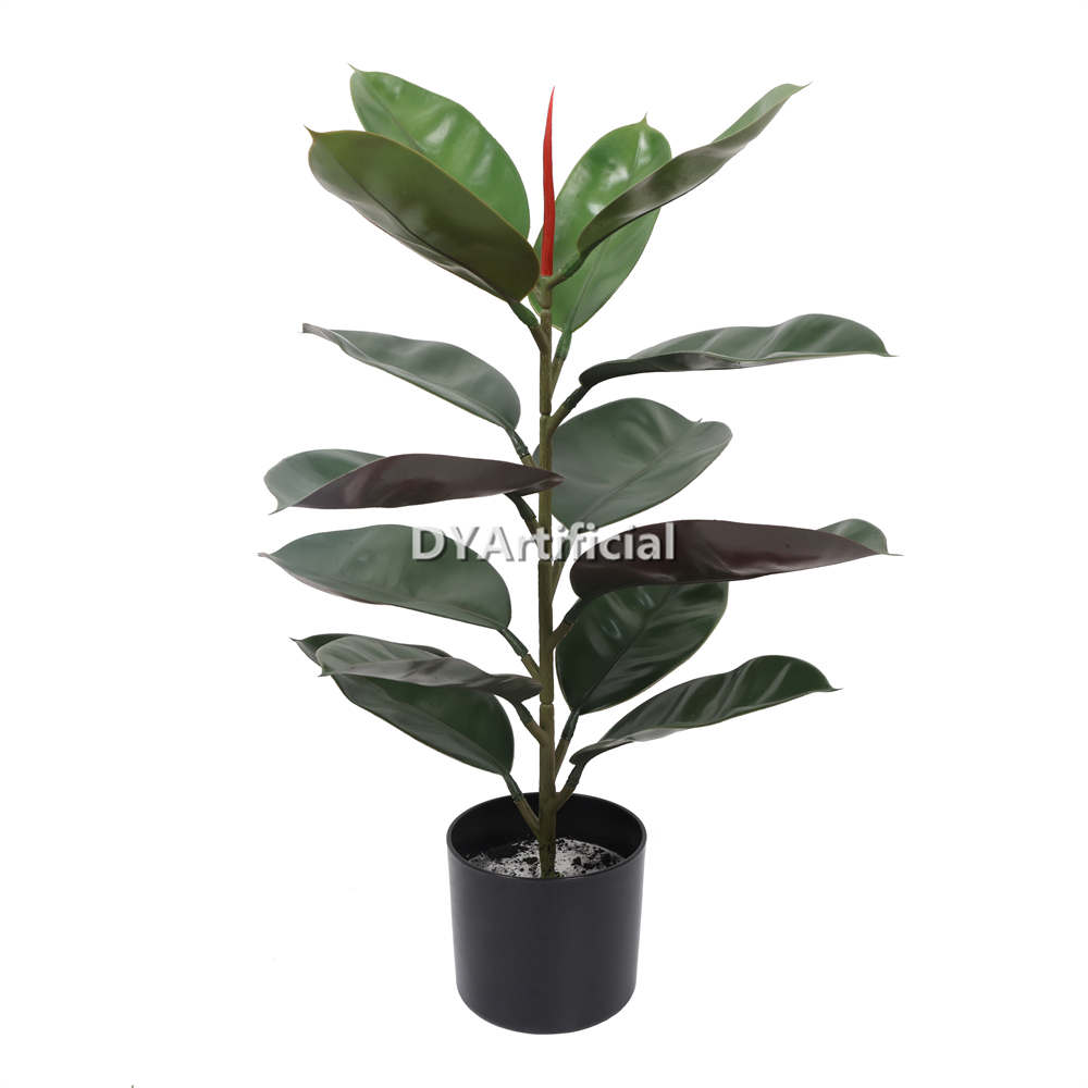 Premium Artificial Rubber Tree 70CM Height Outdoor UV Protected