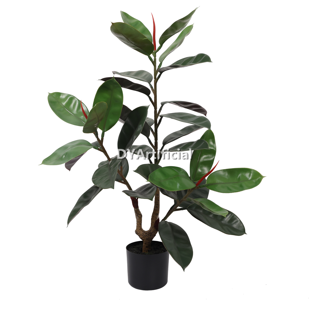 Premium Artificial Rubber Tree 100CM Height Outdoor UV Protected