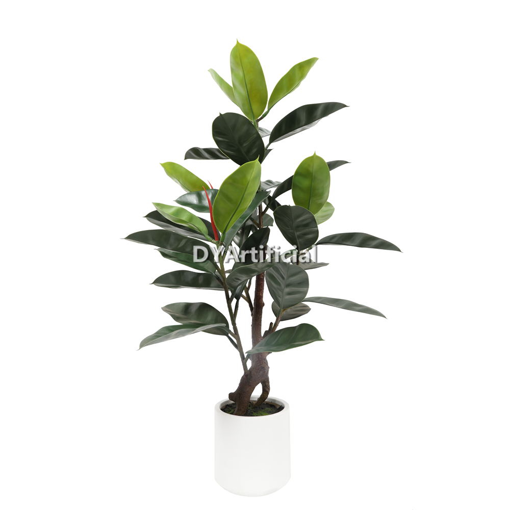 Premium Artificial Rubber Tree 110CM Height Outdoor UV Protected