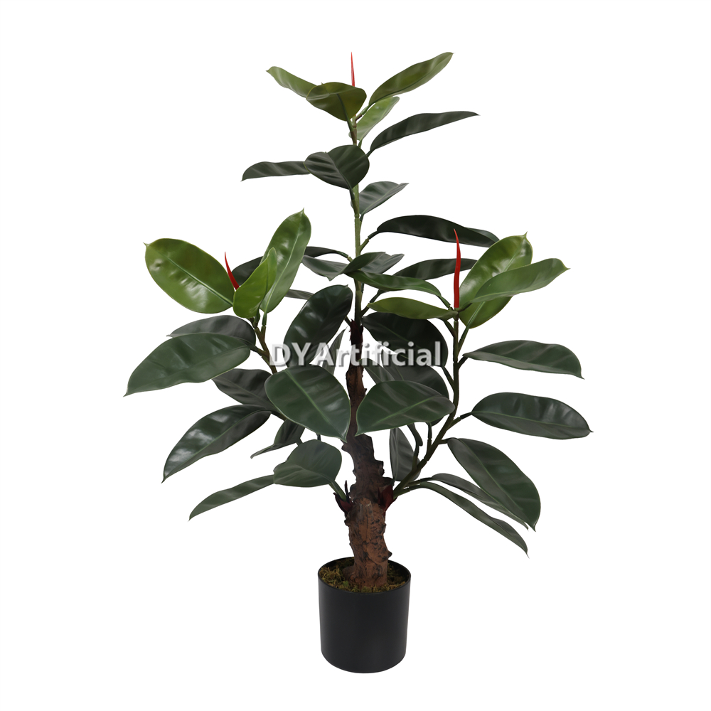 Premium Artificial Rubber Tree 120CM Height Outdoor UV Protected