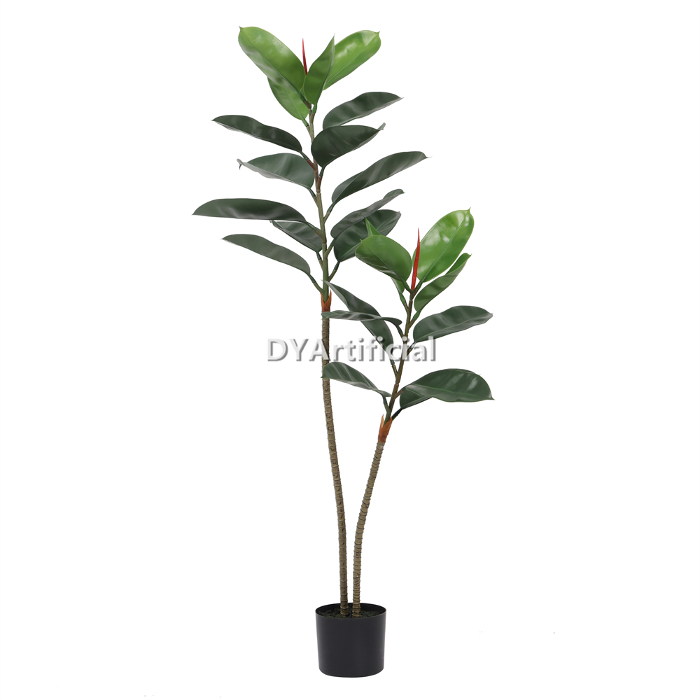 Premium Artificial Rubber Tree 137CM Height Outdoor UV Protected