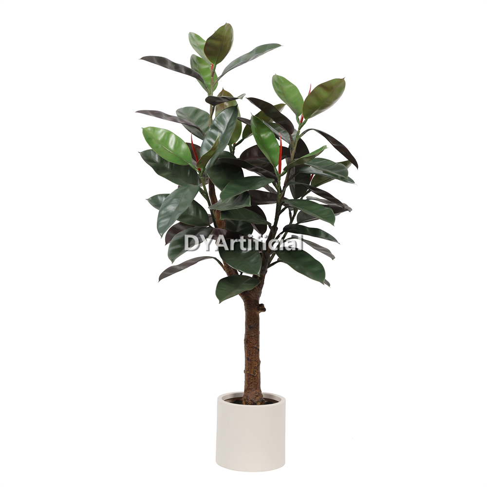 Premium Artificial Rubber Tree 140CM Height Outdoor UV Protected
