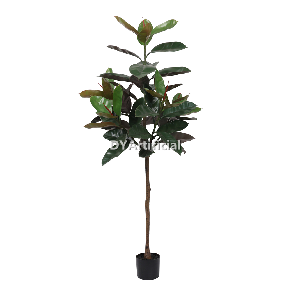 Premium Artificial Rubber Tree 157CM Height Outdoor UV Protected