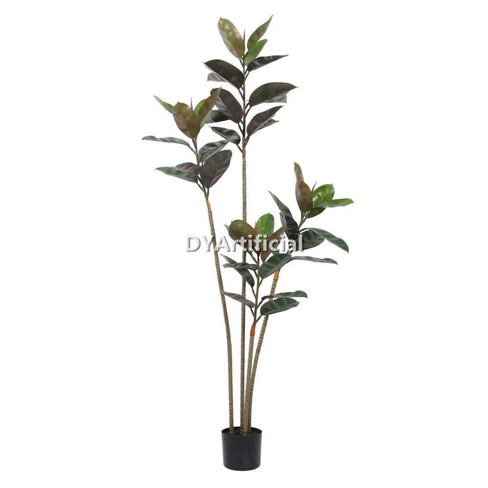 Premium Artificial Rubber Tree 185CM Height Outdoor UV Protected