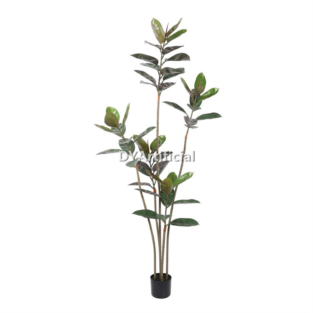 Premium Artificial Rubber Tree 210CM Height Outdoor UV Protected