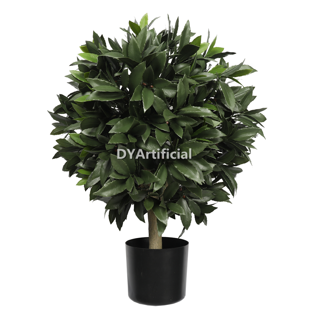 77CM Height 50CM Diameter Artificial Bay Laurel Tree in Ball Outdoor