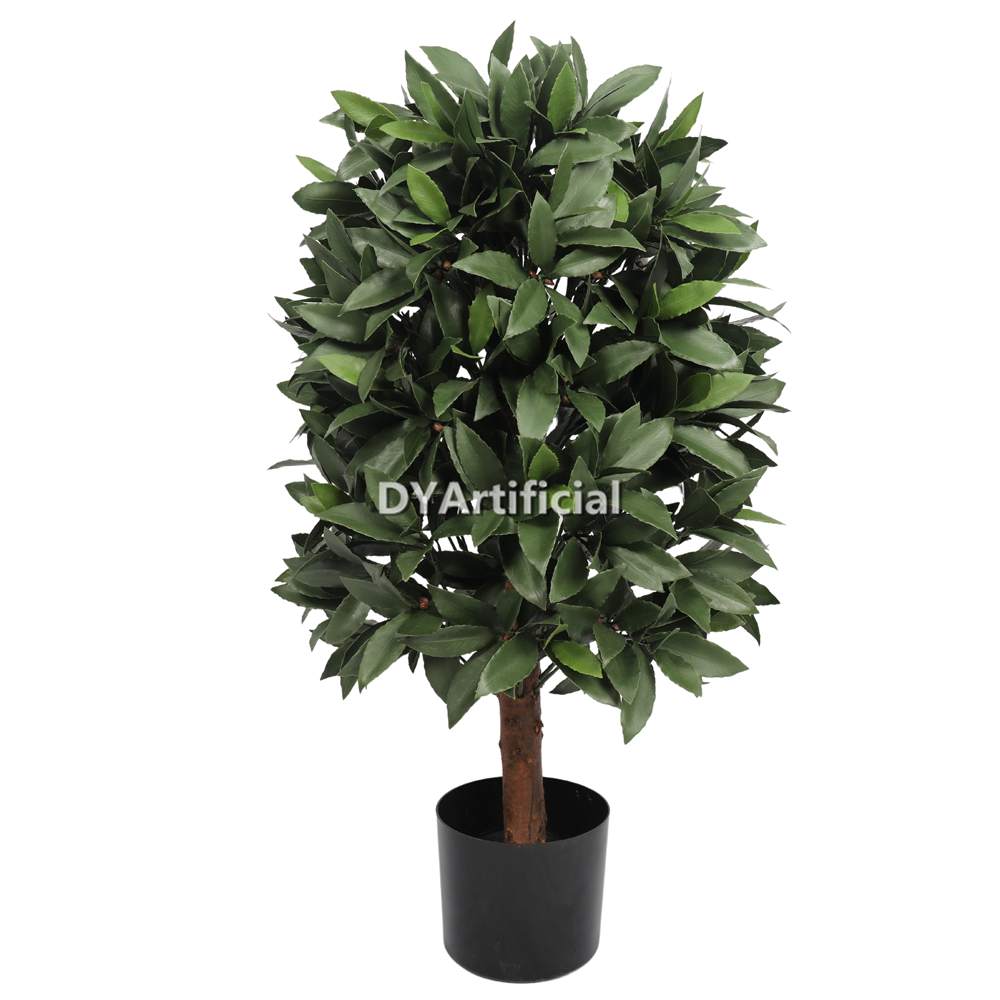 90CM Height Artificial Bay Laurel Column Tree Outdoor