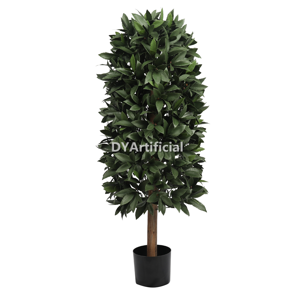 120CM Height Artificial Bay Laurel Column Tree Outdoor