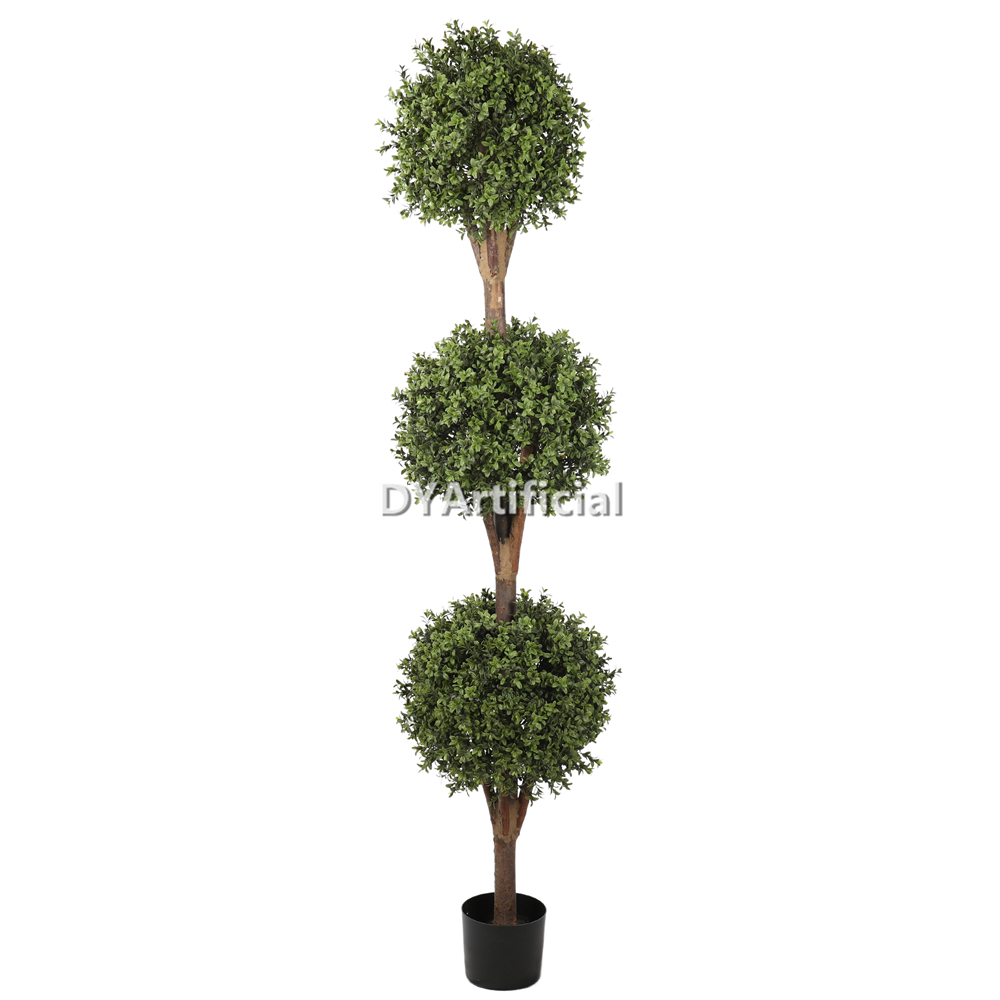 180CM Height Triple  Buxus Ball Tree Outdoor UV Protected