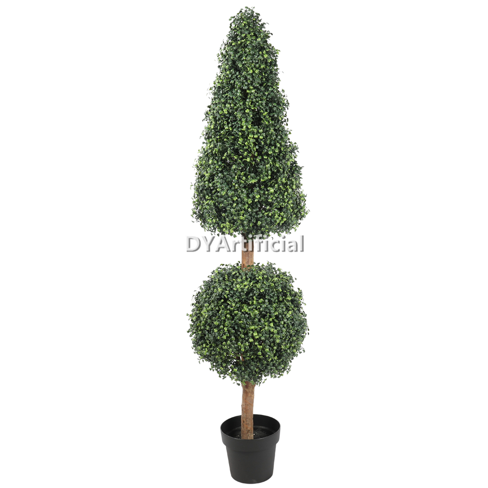 Artificial Boxwood Ball and Tower Topiary 150CM