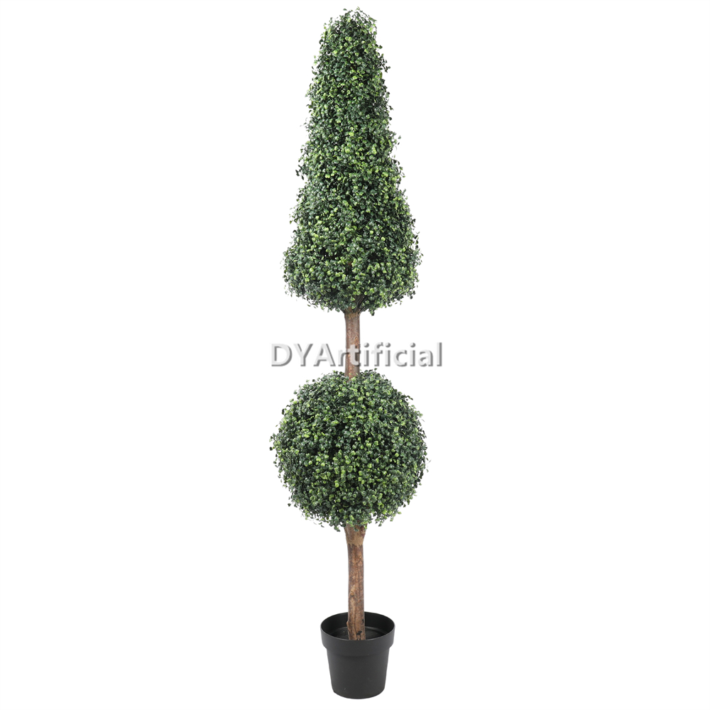Artificial Boxwood Ball and Tower Topiary 180CM