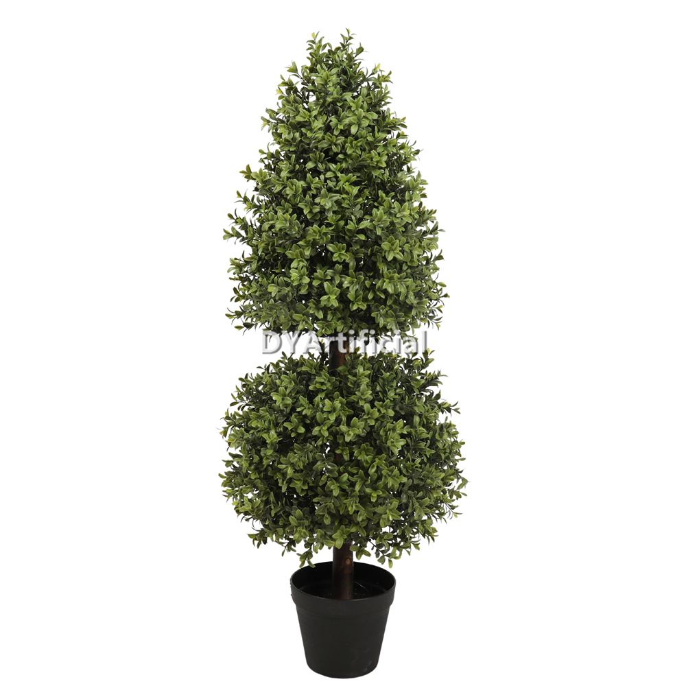 Artificial Buxus Ball and Tower Topiary 90CM