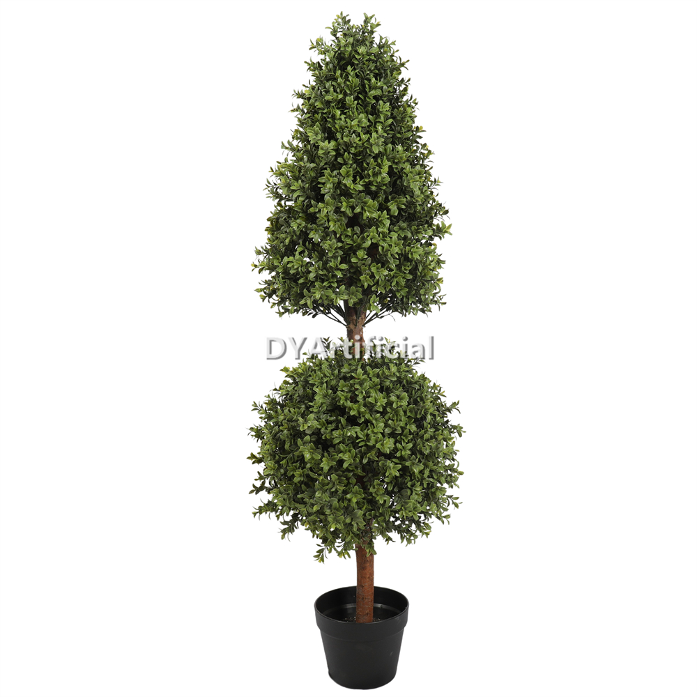 Artificial Buxus Ball and Tower Topiary 120CM