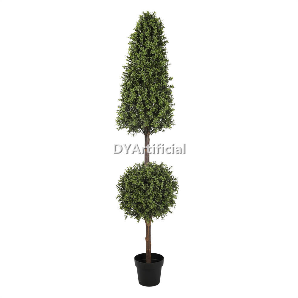 Artificial Buxus Ball and Tower Topiary 180CM