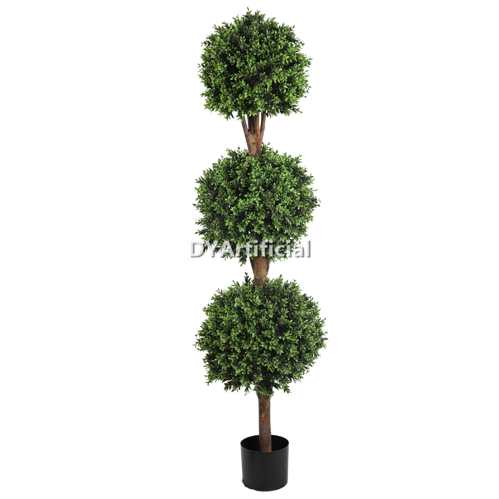 Artificial Spring Buxus Triple Ball Topiary 150CM New