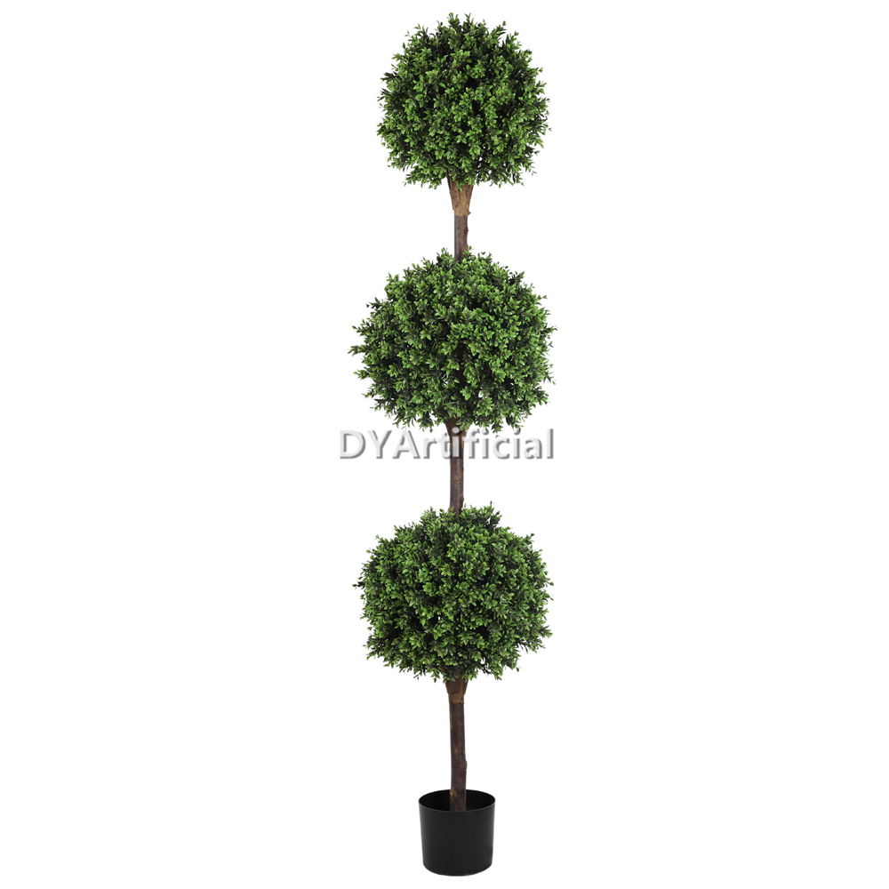 Artificial Spring Buxus Triple Ball Topiary 180CM New