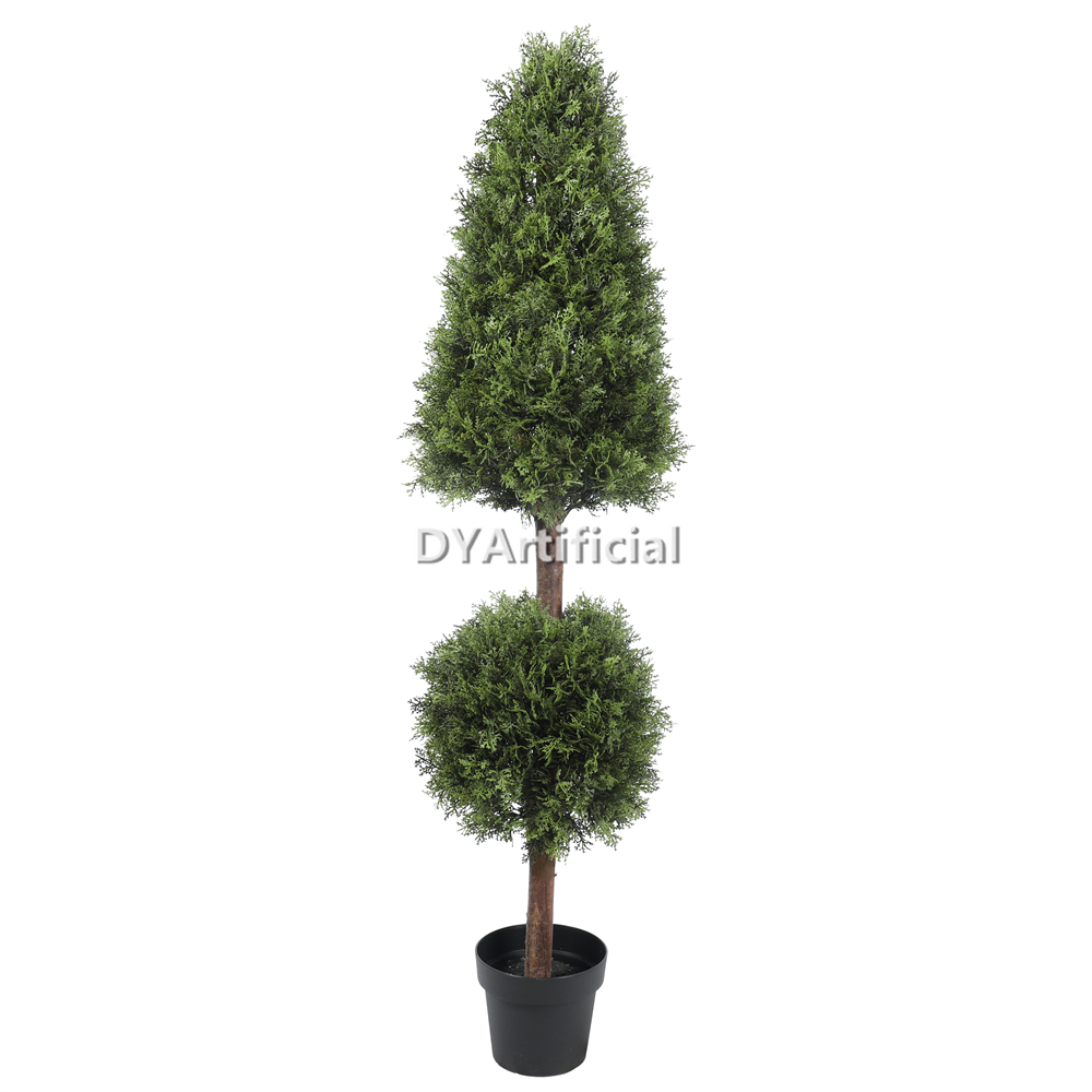 Artificial Cypress Ball and Tower Topiary 150CM