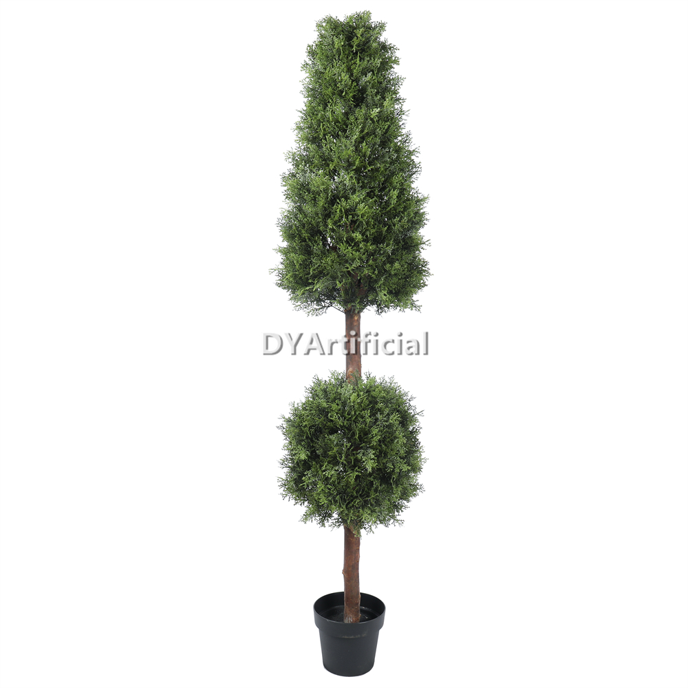 Artificial Cypress Ball and Tower Topiary 180CM
