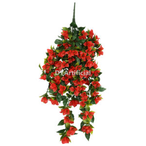 Outdoor UV Protected 90CM Length Gardenia leaf Artificial Hanging Vines in Red